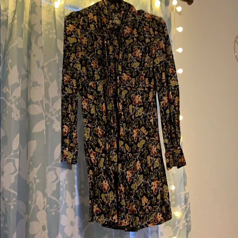 Long sleeve floral dress